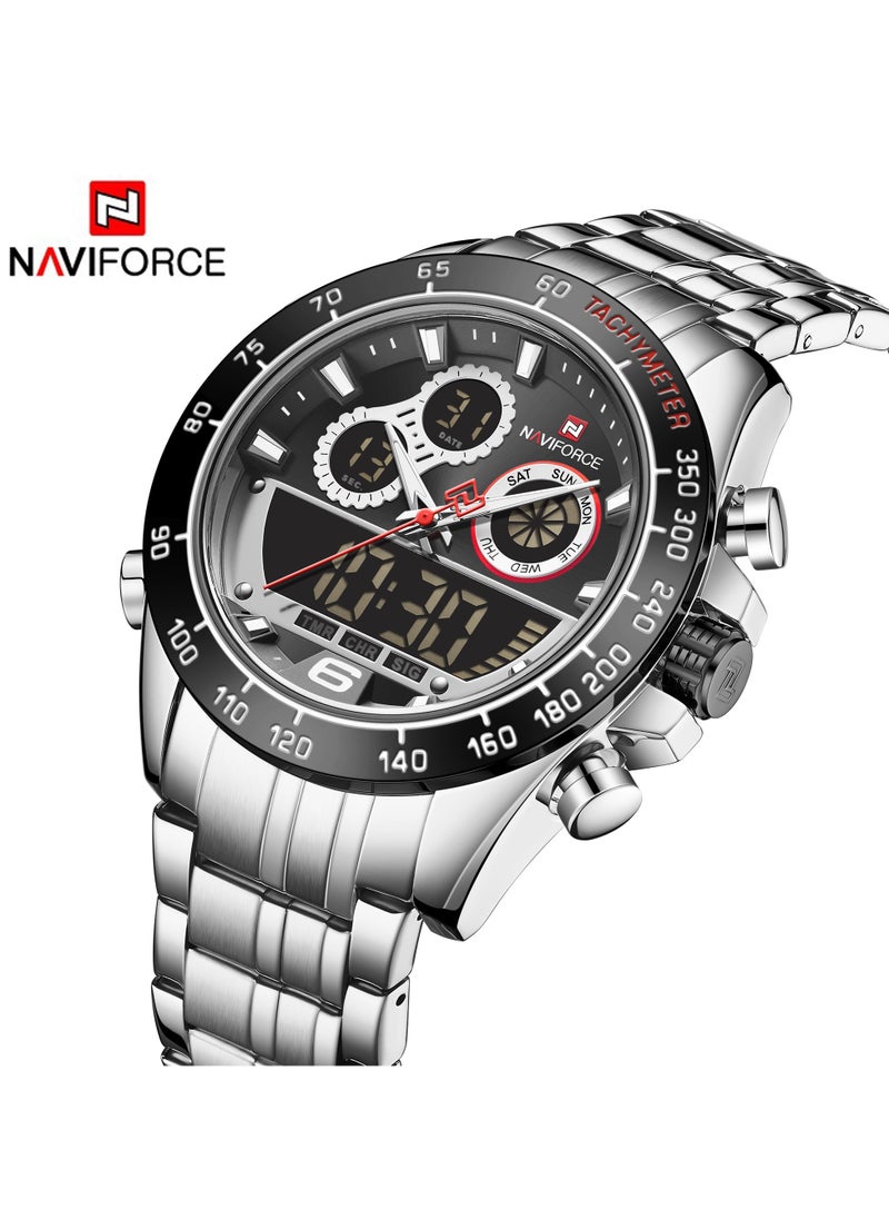 Men's Analog+Digital Round Shape Stainless Steel Wrist Watch NF9188 S/B/S - 46 Mm - pzsku/Z7CCD468A09270EF7E0FFZ/45/_/1709979876/70b96a29-87b3-4c6d-8330-249f10fcaeeb