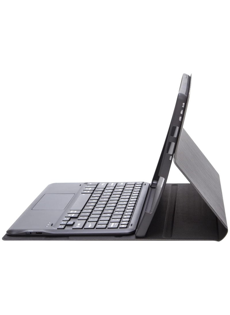 Generic - Arabic and English Keyboard Cover Case Compatible with Surface Pro 4/5/6/7, Leather Tablet Protective Cover with Wireless Removable Bluetooth Keyboard u0026 Trackpad Mouse - Image 1
