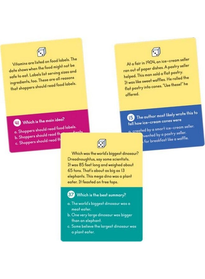 Really Good Stuff Comprehension Game Trio: Main Idea Summary & Inference Grades 23 - Image 3