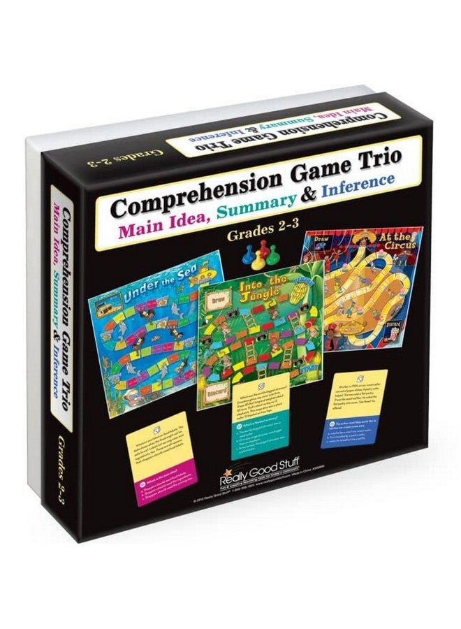 Really Good Stuff Comprehension Game Trio: Main Idea Summary & Inference Grades 23 - Image 1