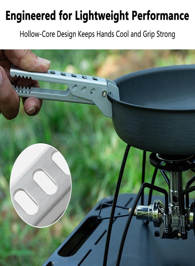 ZGGAZCA 2Pcs Camp Pot Handle Gripper Detachable Handles Clip On Grabber Tongs for Hot Pots and Pans Pasta Pan Gripper Camping Kitchen Essentials Essentials Cookware Clamp Tool - Image 3