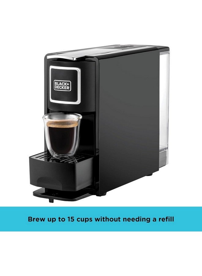 BLACK+DECKER 1140W Capsule Coffee Maker Black and Silver 600 ml CCM100-B5 600 ml 1140 W CCM100-B5 Black and Silver - Image 5