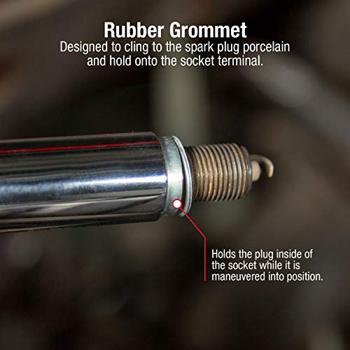 SUNEX TOOLS 884505 3/8-Inch Drive 9/16-Inch Extra Deep Spark Plug Socket, CR-MO - Image 4