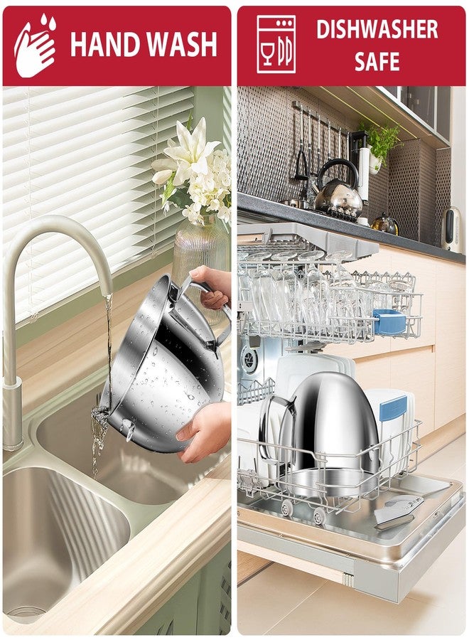 JEASOM 6QT Stainless Steel Mixer Bowl with Handle Compatible with KitchenAid Bowl Lift Stand Mixers KD2661, KL26M, KP26M1, KP26M8, KP26N9, KV25G, KV25M. Food Grade Mixing Bowl for 6QT Kitchen Aid Lift Mixers - Image 5