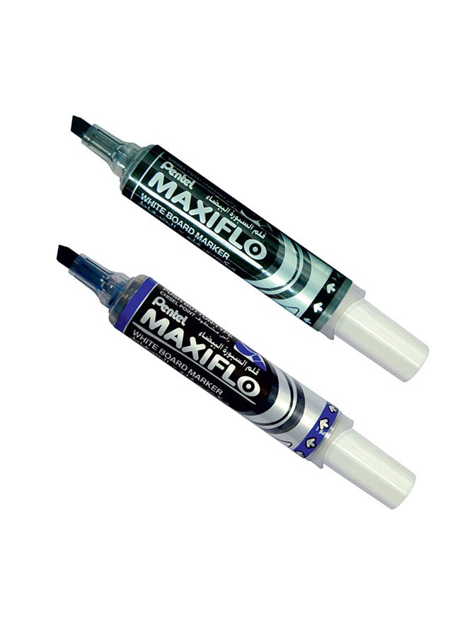 Maxiflo White Board Marker Chisel Tip 2 Pieces