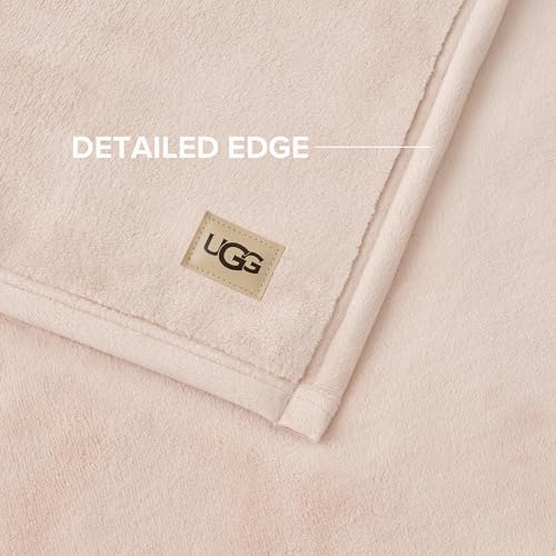 UGG Coco Plush Fleece Throw Blanket – Soft & Cozy Blanket for Couch, Bed & Sofa, Perfect for Home Decor, House Warming Gifts or Luxurious Birthday Gifts for Women, 50" x 70", Pink Himalayan Salt - Image 4