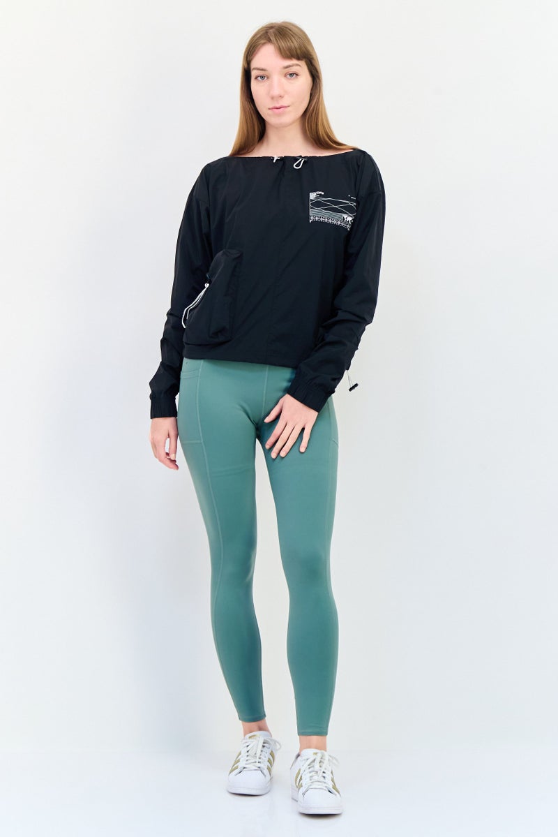 Adidas Women Sportswear Fit Long Sleeves Training Jacket, Black - Image 4