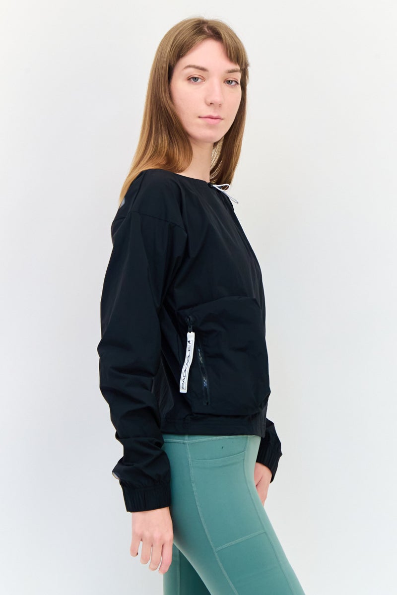 Adidas Women Sportswear Fit Long Sleeves Training Jacket, Black - Image 2