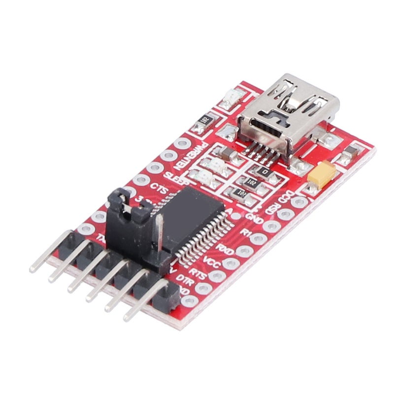 USB Conversion Module FT232RL Chip Durable PCB - Easy USB to Serial UART Interface 6-Pin Design for Industrial Engineering - Image 1