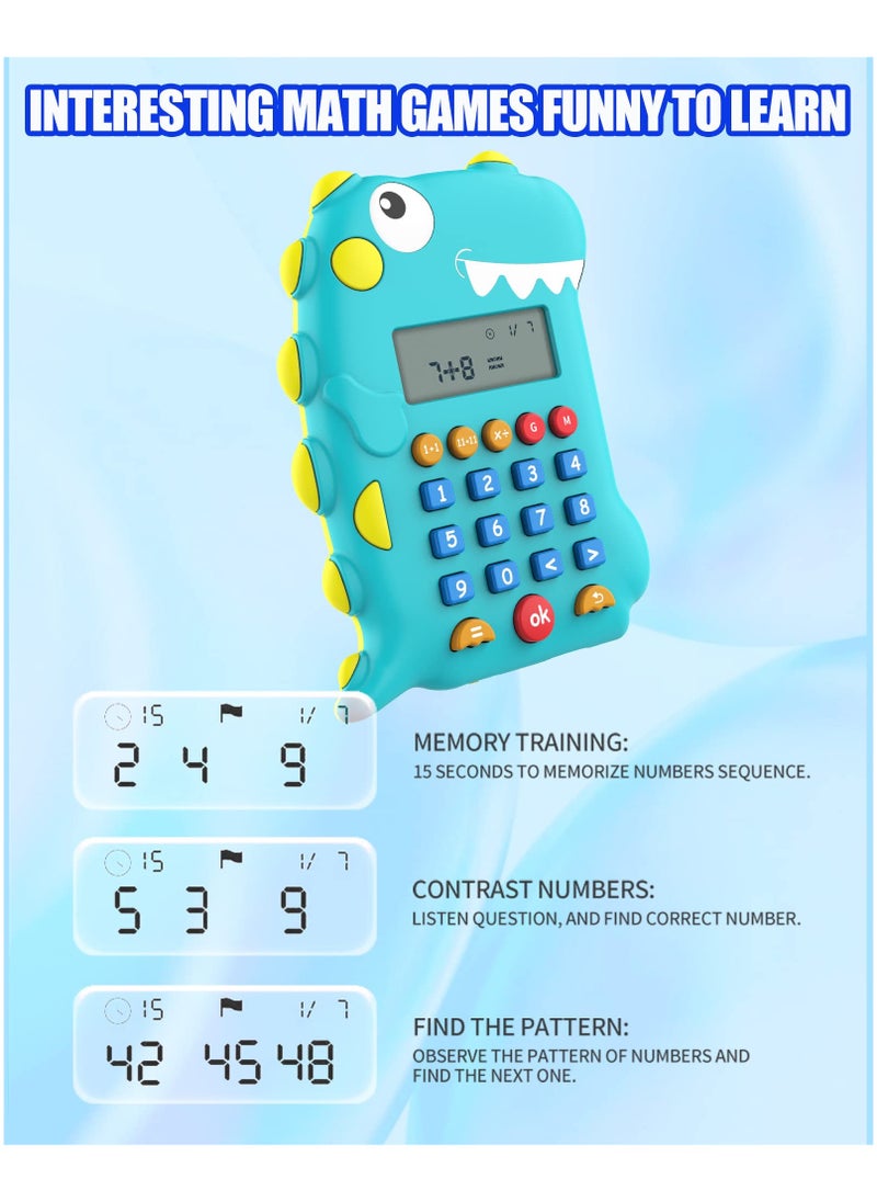 Dinosaur Math Toy, Kids Educational Toys with Music for 5-8 Year Old, Children Calculator Toy for Birthday Gift Holiday Gift  - Image 3