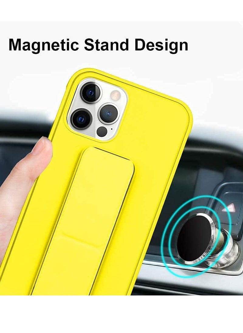 Houmt - iPhone 15 Pro Max Case Finger Grip Car Mount Magnetic Holder Kickstand Wrist Strap Multi function Shockproof Compatible with Apple iPhone 15 Pro Max 6.7 Inch - Image 1