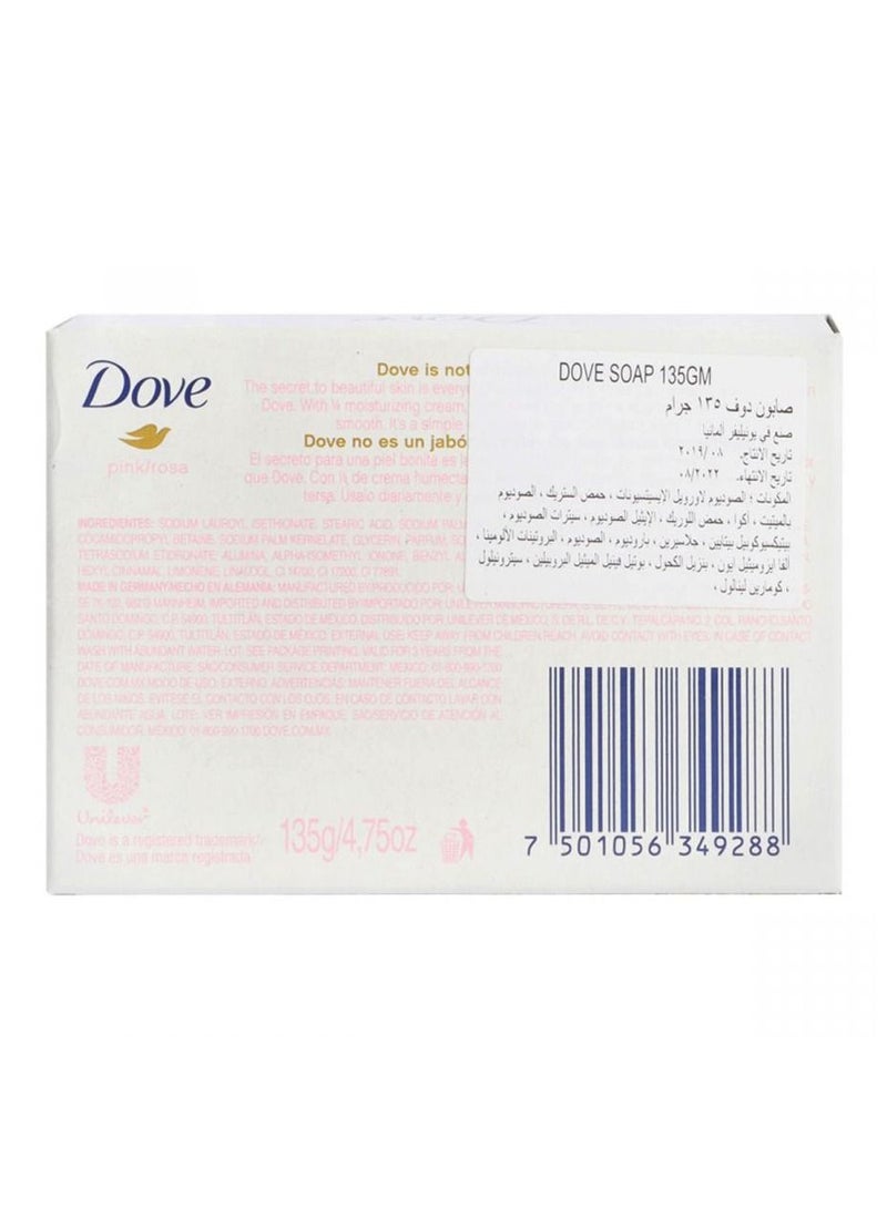 دوف حزمة من 12 ترطيب الجمال كريم بار الصابون الوردي 135g 12x135g - Image 5
