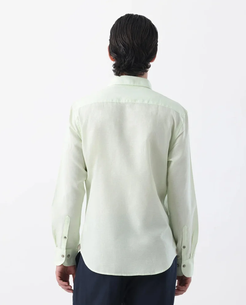 Rare Rabbit Men's Linen Blend Shirt