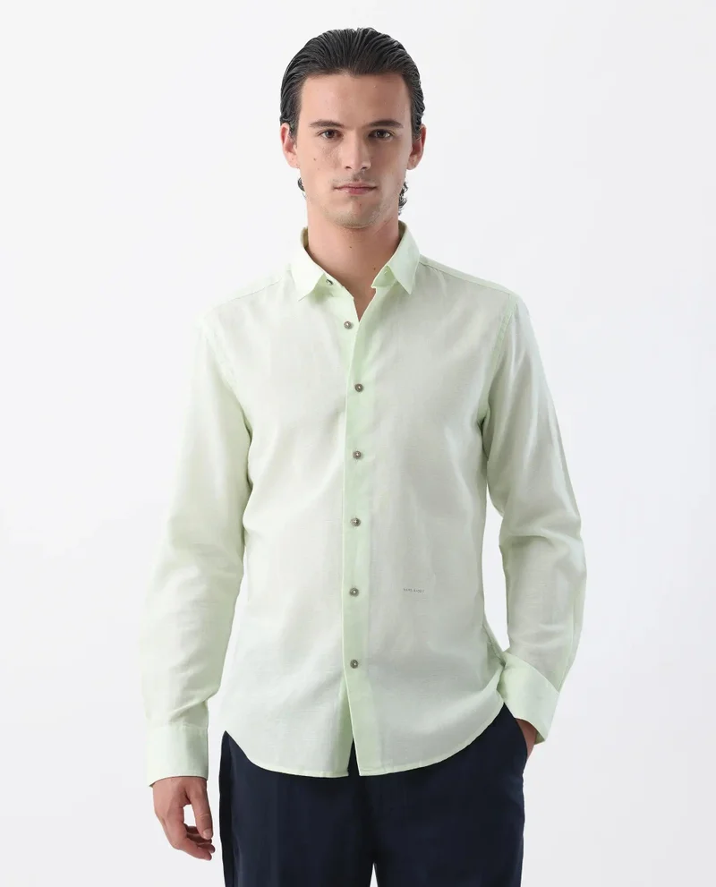 Rare Rabbit Men's Linen Blend Shirt