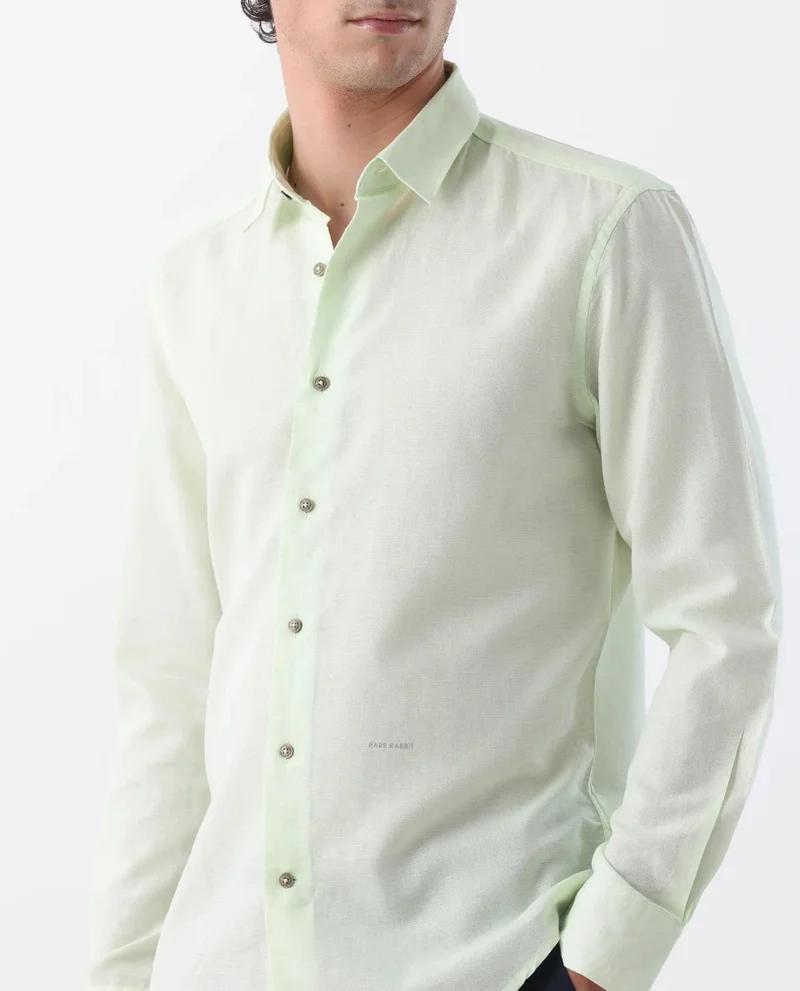 Rare Rabbit Men's Linen Blend Shirt