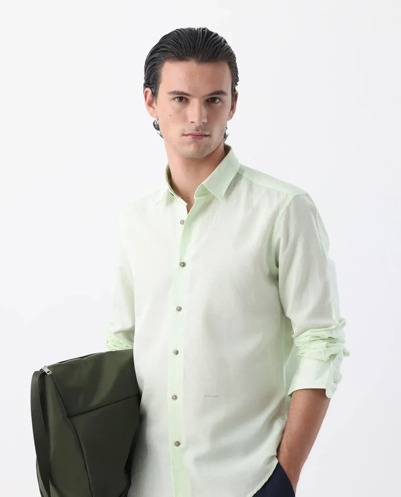 Rare Rabbit Men's Linen Blend Shirt