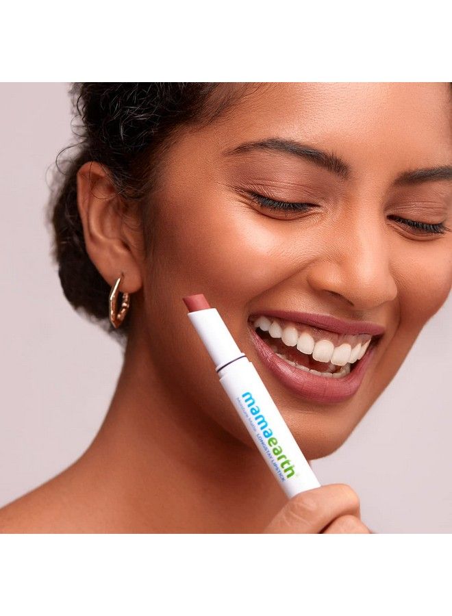 Mamaearth Moisture Matte Longstay Lipstick With Avocado Oil & Vitamin E For 12 Hour Long Stay01 Carnation Nude 2 G - Image 4