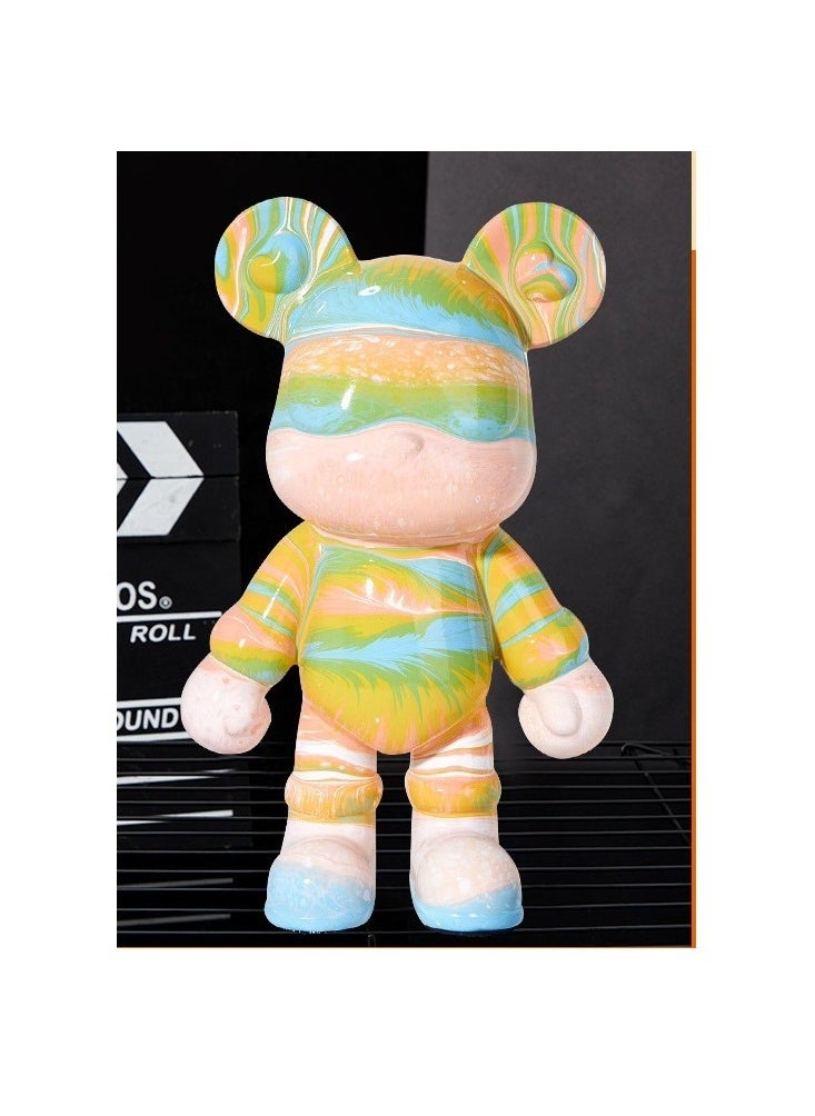 Cutie Cute DIY Painting Fluid Cool Bear Teddy Bear Painting Kit 4 Color Set 23cm  - Image 1