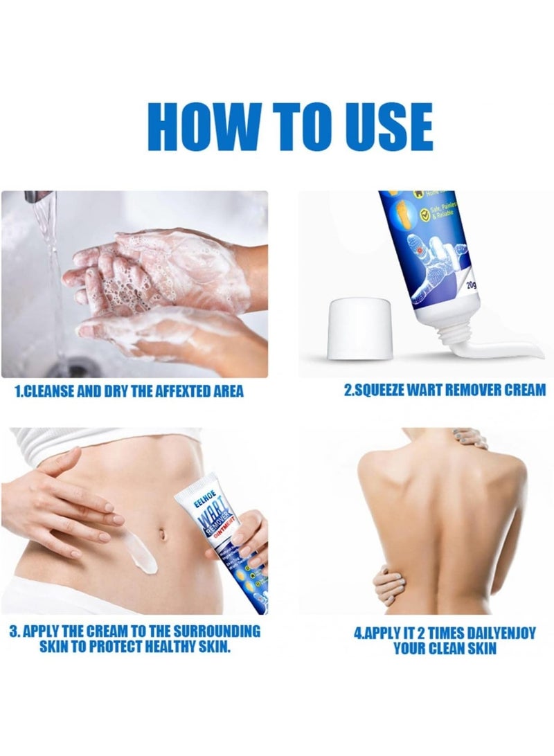 إيلهو مرهم مزيل الثآليل اللطيف لإزالة علامات الجلد وإصلاحها، تركيبة طبيعية سريعة المفعول، علاج آمن وفعال لإزالة الثآليل - Image 2