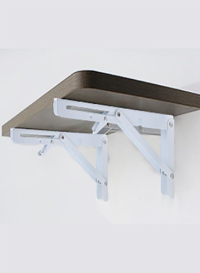 MIKMAYTOO Folding Shelf Brackets Max. Load 220 lb, Heavy Duty DIY Wall Mounted Shelf Bracket Space Saving for Table Work Bench (6 INCH-2PCS) - Image 4