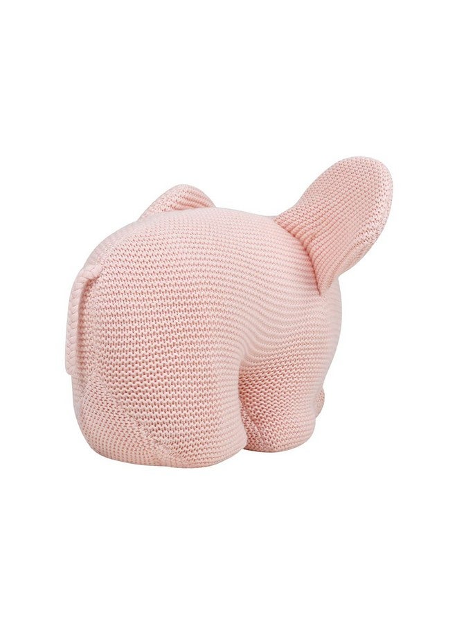 Pluchi Cotton Knitted Plush Toy Stuffed Animal Suitable for Babies & Kids (Misty Rose) - Image 3