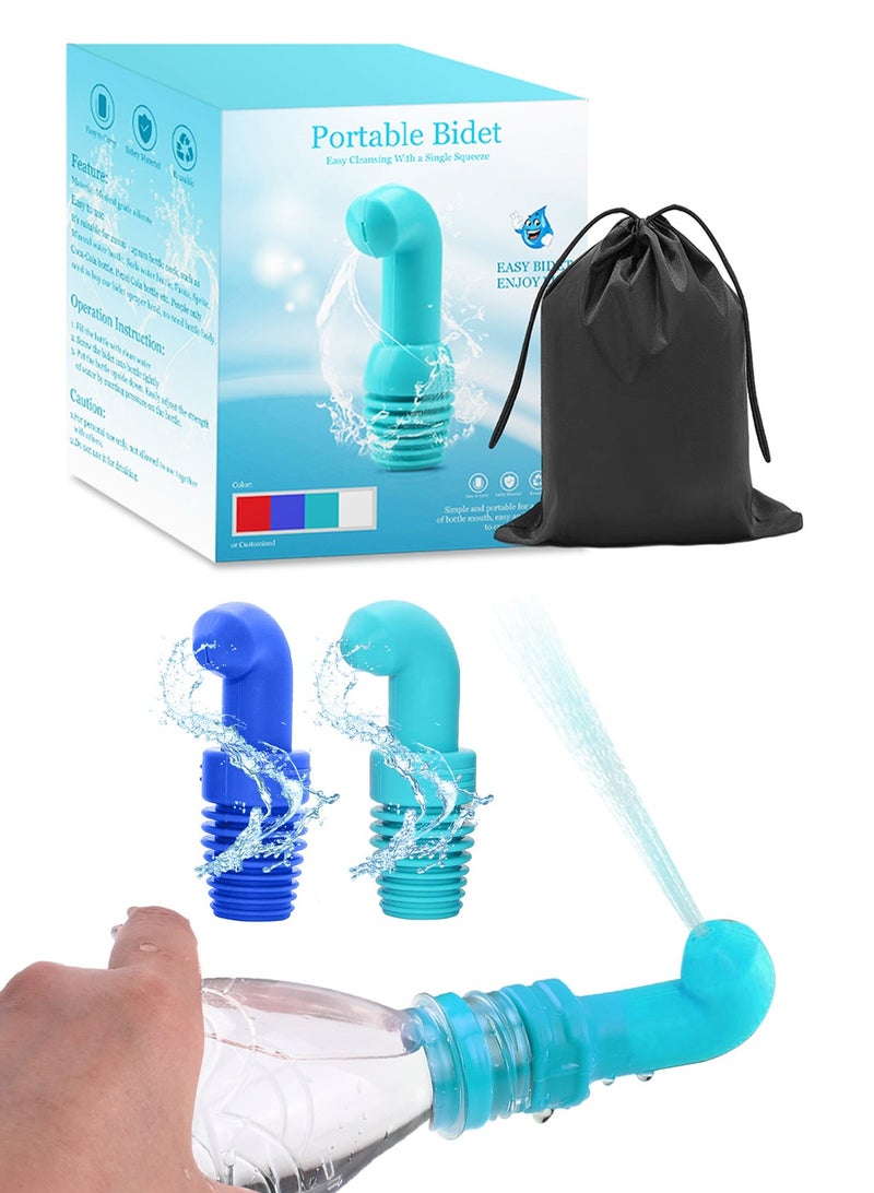 HomarKet 2 Pack Portable Bidet, Handheld Travel Shattaf Bidet Spray for Newborn Baby and Personal Hygiene Cleaning Washing, Outdoor, Camping, Traveling, Driver - Image 1