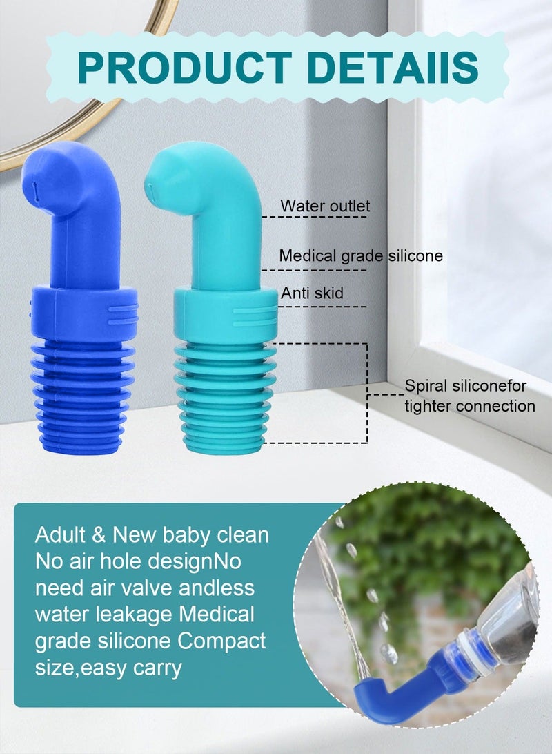 HomarKet 2 Pack Portable Bidet, Handheld Travel Shattaf Bidet Spray for Newborn Baby and Personal Hygiene Cleaning Washing, Outdoor, Camping, Traveling, Driver - Image 2