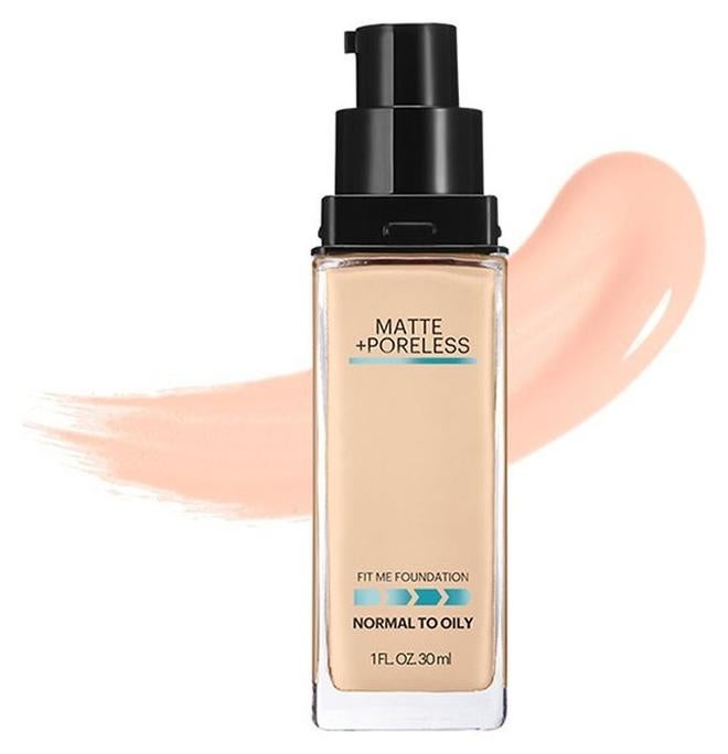 MAYBELLINE NEW YORK كريم أساس سائل فيت مي مات + بورليس من مايبيلين - 130 - Image 1