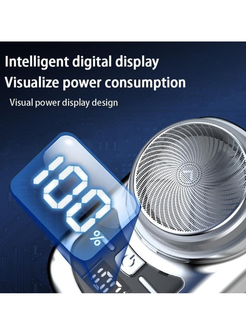 عام حلاقة كهربائية، حلاقة كهربائية صغيرة للرحلات للرجال، حلاقة محمولة للوجه خالية من السلكية، حلاقة ذاتية الشحن للشارب - Image 3