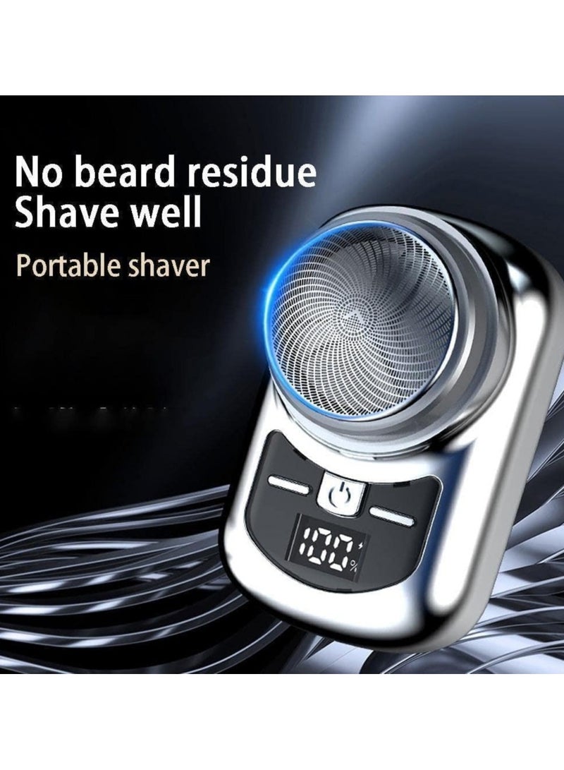 عام حلاقة كهربائية، حلاقة كهربائية صغيرة للرحلات للرجال، حلاقة محمولة للوجه خالية من السلكية، حلاقة ذاتية الشحن للشارب - Image 2