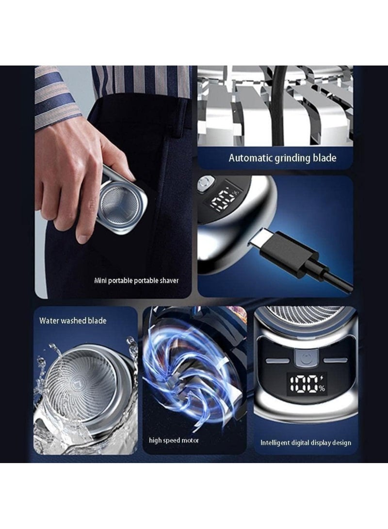 عام حلاقة كهربائية، حلاقة كهربائية صغيرة للرحلات للرجال، حلاقة محمولة للوجه خالية من السلكية، حلاقة ذاتية الشحن للشارب - Image 4