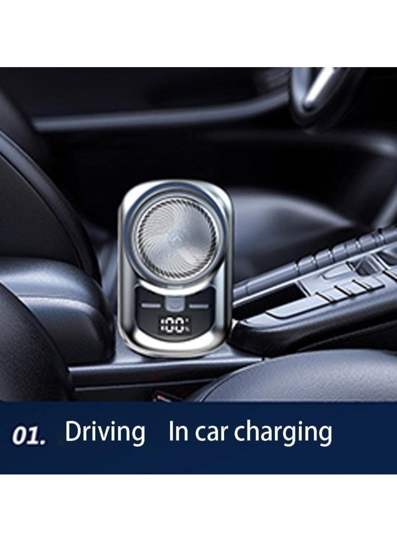 عام حلاقة كهربائية، حلاقة كهربائية صغيرة للرحلات للرجال، حلاقة محمولة للوجه خالية من السلكية، حلاقة ذاتية الشحن للشارب - Image 5