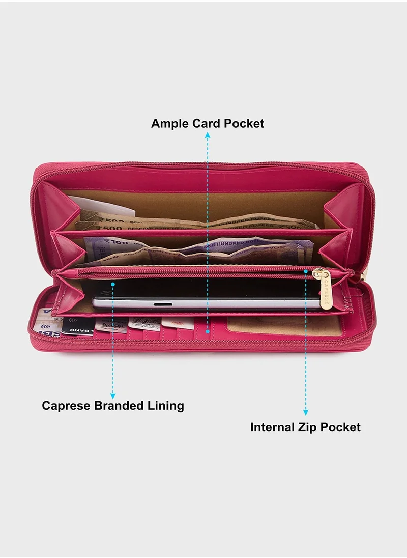 CAPRESE CAPRESE-Shanaya Zip Around Wallet Large Burgundy