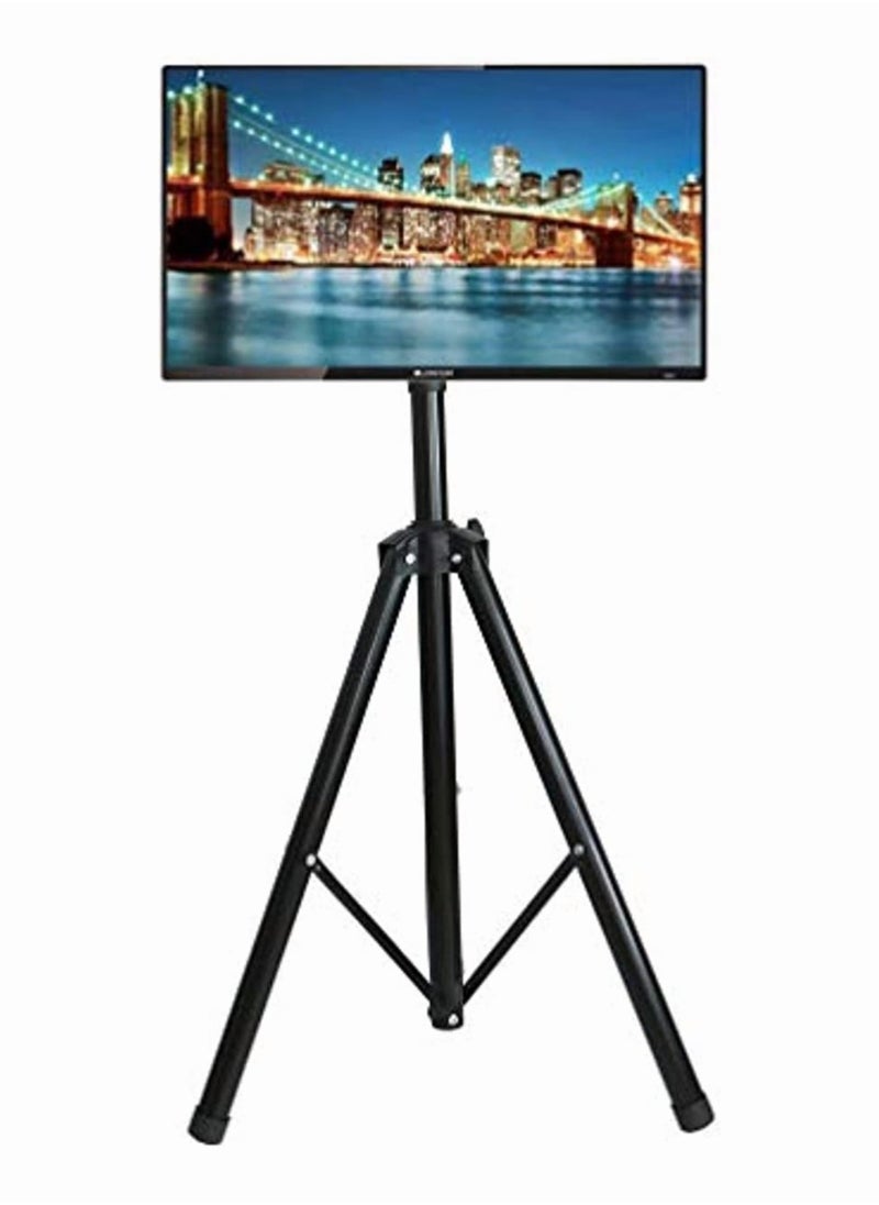 Chulovs - NEW Black Tripod TV Display Portable Floor Stand Height Adjustable Mount for 32 to 55 Inch Flat Screens,VESA 400 x 400, Max Load 45kg - Image 1