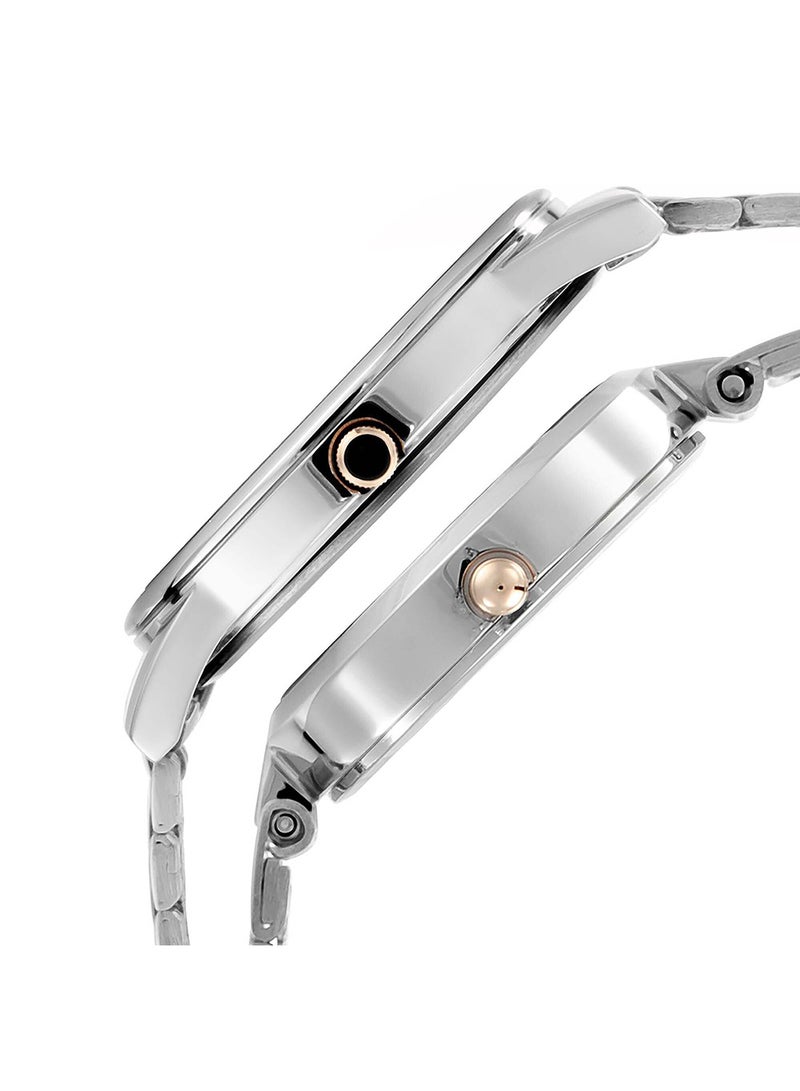 TITAN Wedding Bandhan Analog Silver Dial Unisex's Watch-NM17732603KM01 / NL17732603KM01, Silver, Free Size, Strap - Image 3