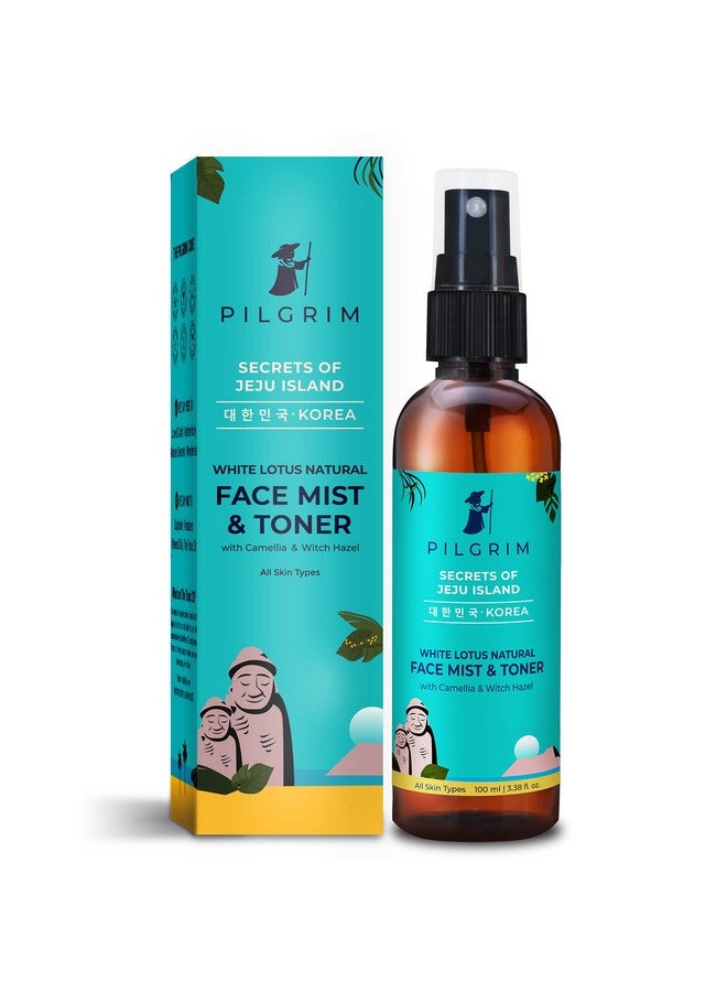 PILGRIM Korean Beauty White Lotus Refreshing Face Mist & Toner | Toner For Glowing Skin | Alcohol-Free Mist & Toner For Open Pores Tightening | Korean Skin Care Products | Women & Men | 100 Ml  - Image 1
