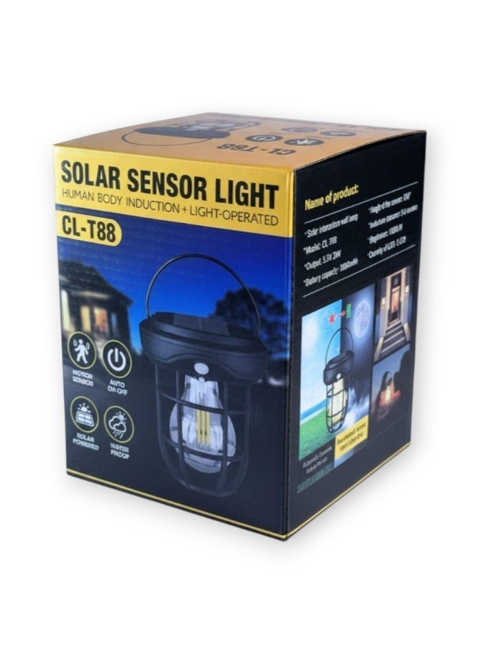 Solar-Powered Lighting Lantern with Smart Motion Sensor, Automatic Operation, and Energy-Efficient LED Lighting - Image 2