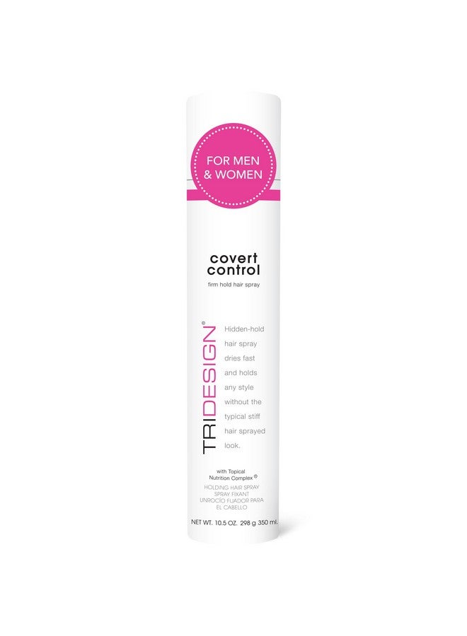 TRIDESIGN TRI Design Covert Control - Fast-Drying Hairspray for Women and Men, Strong Hold and Hair Setting, Provides Hidden Control, 10.5 Oz  - Image 1
