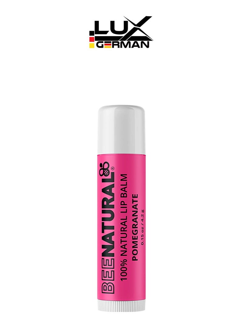 Bee Natural 100% Natural Moisturising Lip Balm Pomegranate - Image 2