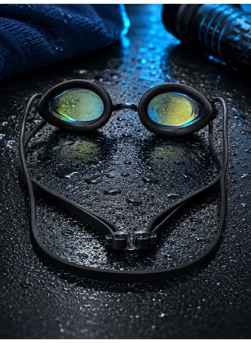 speedo Adult swimming goggles with anti-fog mirrored lenses and UV protection – 3 nose bridge sizes S/M/L - Image 3