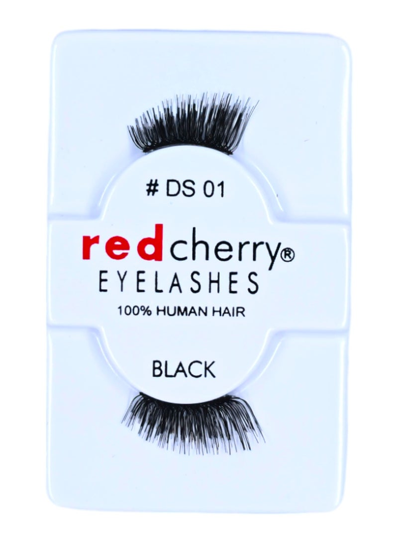 رموش ريد شيري بشعر طبيعي أسود # DS 01