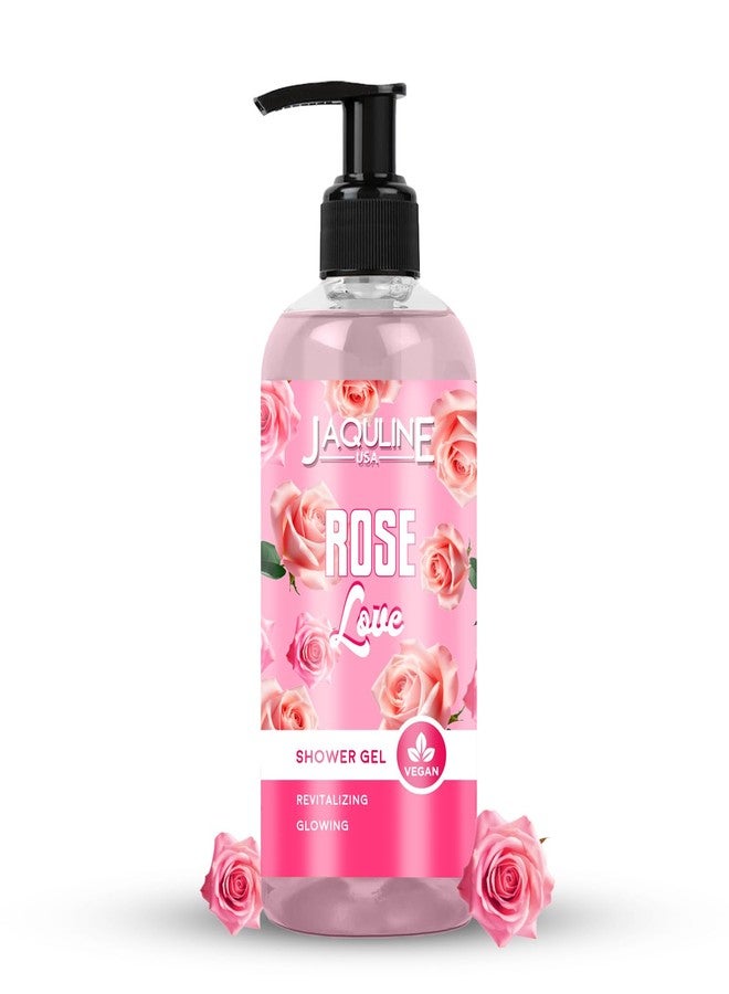 Jaquline USA Rose Love Shower Gel For Men & Women, 250ml|Provides Nourishement| Cleanses Skin| With Aloevera Gel & Shea Butter