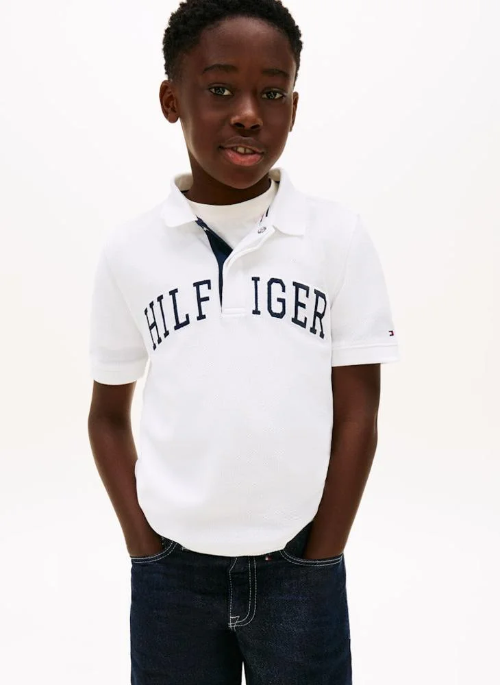 TOMMY HILFIGER Kids Hilfiger Varsity Graphic Polo