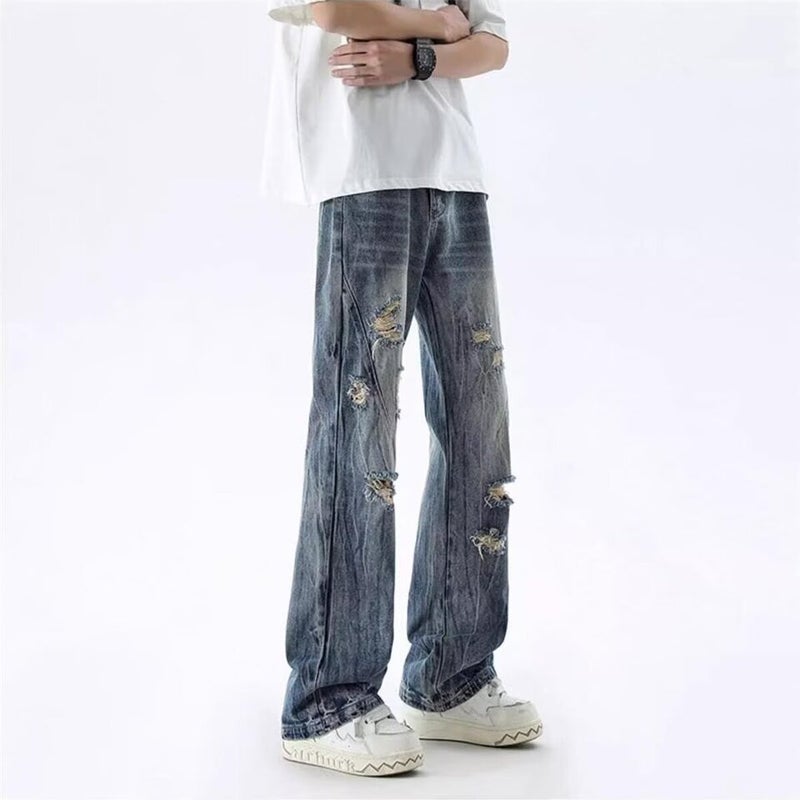 Unisex Casual Daily Denim Jeans - Image 2