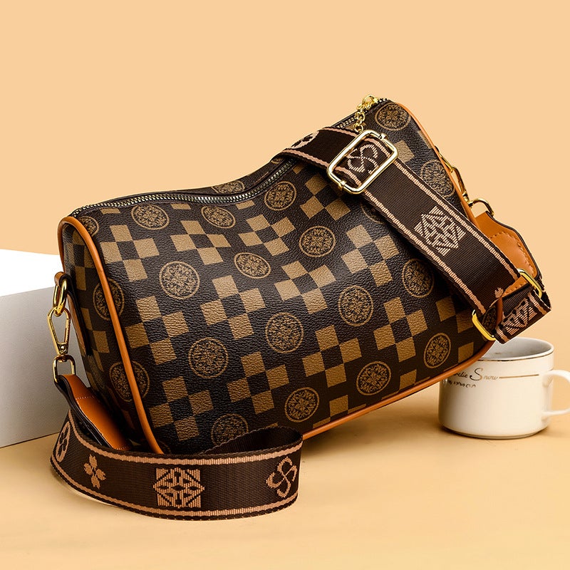 Bag Women'S Bag Fashionable New Style Mother'S Bag Simple Fashionable Shoulder Bag Soft Leather Middle-Aged Women'S Large Capacity Crossbody Bag - Image 5
