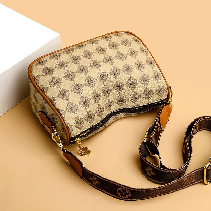 Bag Women'S Bag Fashionable New Style Mother'S Bag Simple Fashionable Shoulder Bag Soft Leather Middle-Aged Women'S Large Capacity Crossbody Bag - Image 4