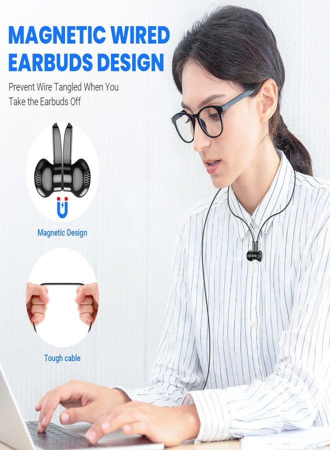 ASKUBSKU سماعات رأس USB-C لهواتف سامسونج S25 ألترا، S24، S23، Fe، S22+، سماعات أذن من النوع C مزودة بميكروفون، صوت ستيريو عالي الدقة، تحكم في مستوى الصوت، سماعات أذن سلكية مغناطيسية داخل الأذن لهواتف آيفون 17، إير، 16، 15، برو ماكس بلس/جالاكسي S26 فليب 7 - Image 4