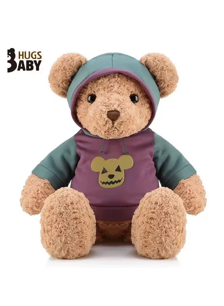 VRCOW 50cm hooded sweatshirt teddy Bear Stuffed Animal, Soft Cuddly Stuffed Plush Bear, Gifts for Kids Baby Toddlers on Baby Shower, Valentine's Day  - Image 1