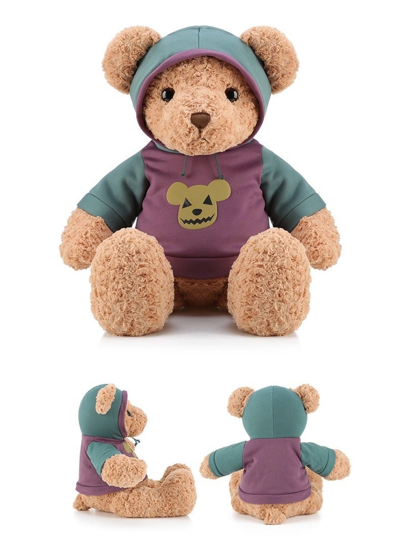 VRCOW 50cm hooded sweatshirt teddy Bear Stuffed Animal, Soft Cuddly Stuffed Plush Bear, Gifts for Kids Baby Toddlers on Baby Shower, Valentine's Day  - Image 3