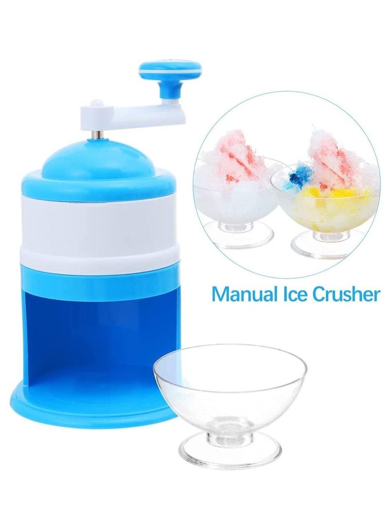 SOSEKO Shaved Ice Machines Manual Ice Crushers Portable Hand Crank Mini - Image 2